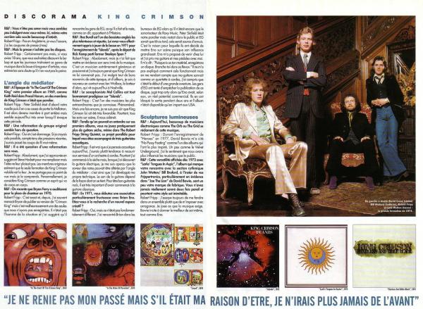 Scan du Discorama de King Crimson (page 2)