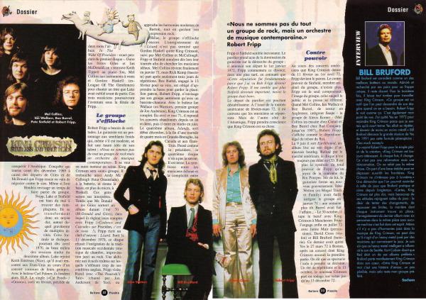 Scan de l'article King Crimson, toujours deux fois (page 2)