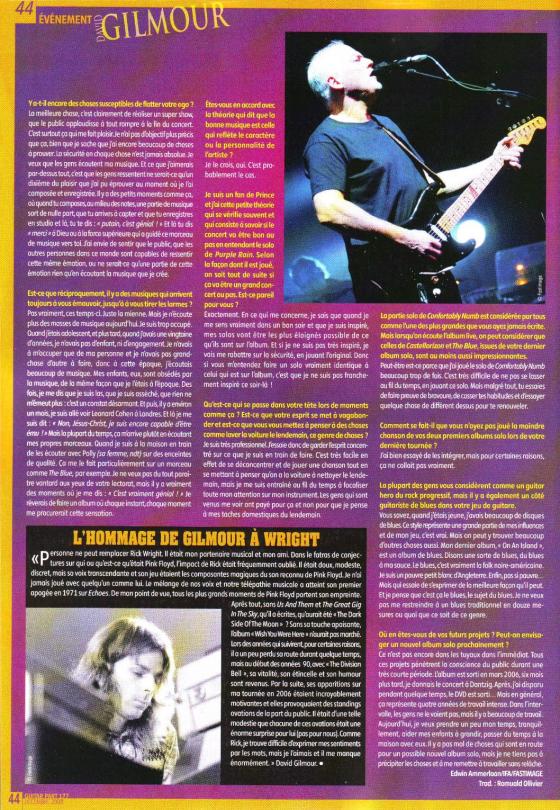 David Gilmour : Jardin Secret (page 3)
