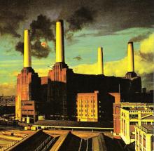 La pochette d'Animals avec la Battersea Power Station
