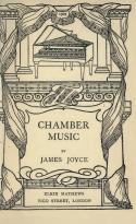 Couverture de l'édition originale de Chamber Music (1907)