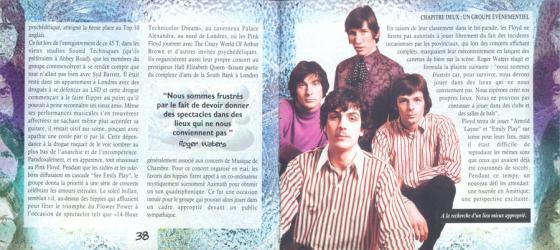 CD livre Pink Floyd (pages 38 et 39)