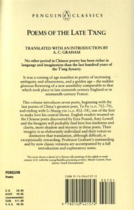 Poems of the late T'ang (verso)