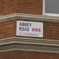 Le panneau de l'Abbey Road en mars 2007
